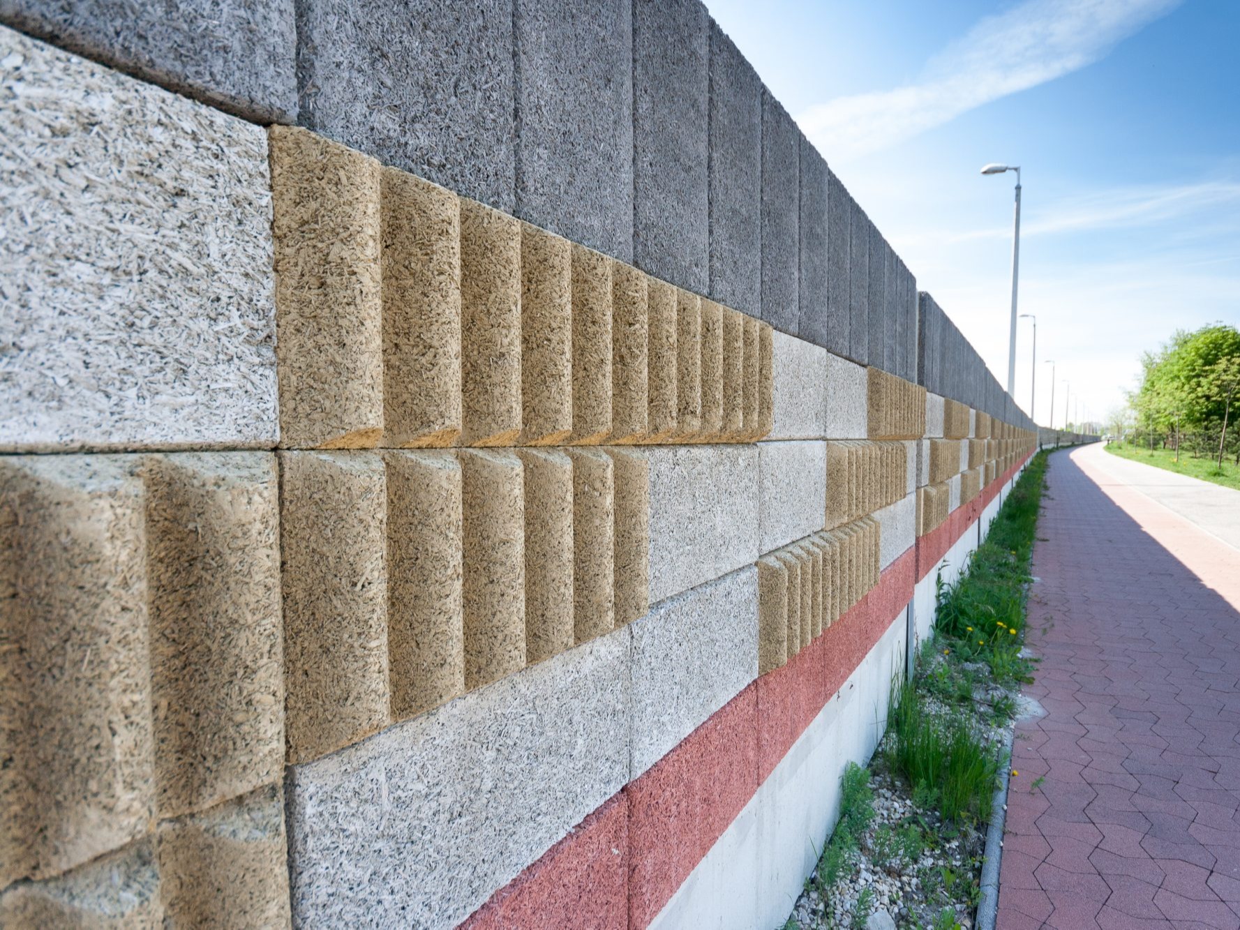 Lärmschutz mit Leier Durisol Holzbeton